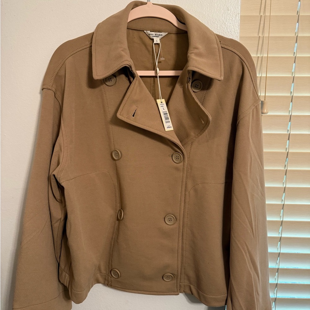 Max Studio Camel Double-Breasted